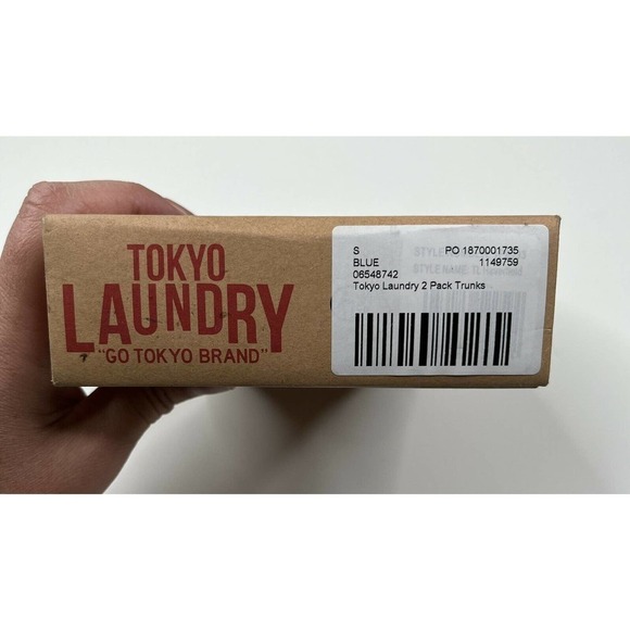 NWT Tokyo Laundry Set of 2 Trunks Sports Boxers Size Small Men’s Blue - Picture 4 of 5